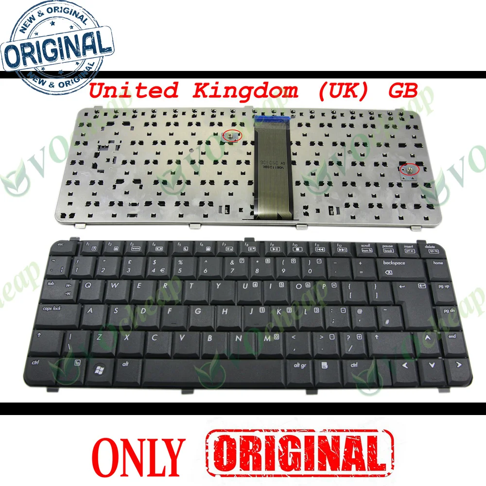 New Laptop Keyboard for HP Compaq 6530s 6730s 6531s 6731s 6535s 6735s Black UK GB version - 490267-031