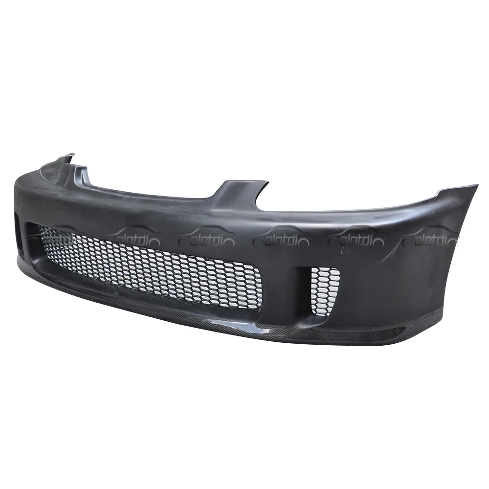 N1 Style 1996-1998 FRP Front Bumper Carbon Fiber Lip Spoiler Body Kit for Honda Civic EG EK Type R Auto Tuning