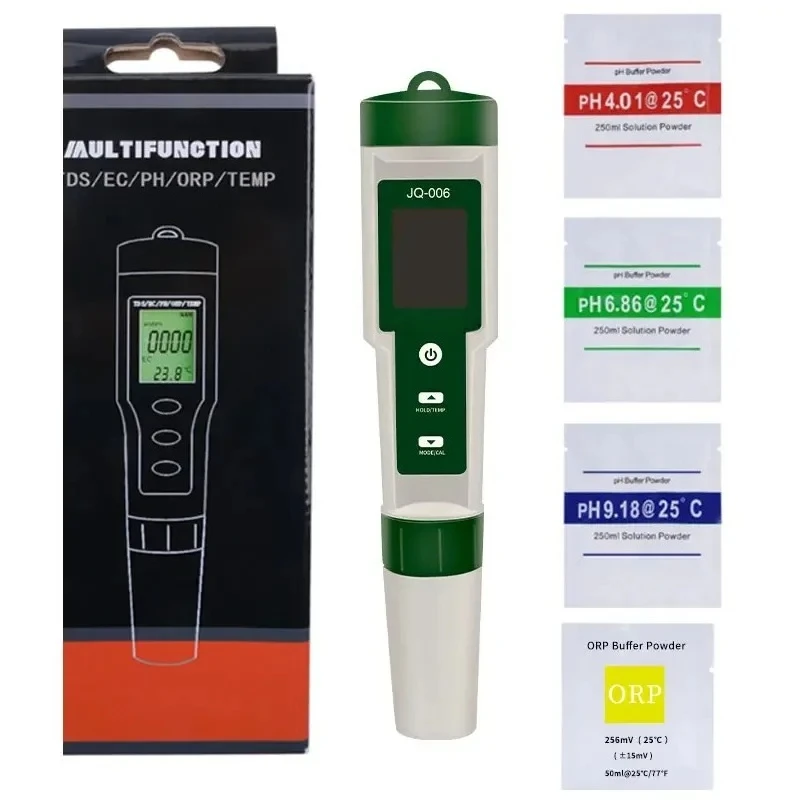 10 in 1 Water Quality Monitor PH/EC/TDS/ORP/H2/Fertile/Salinity/S.G/Resistivity/Temp Multifunction Tester for Aquariums Pools