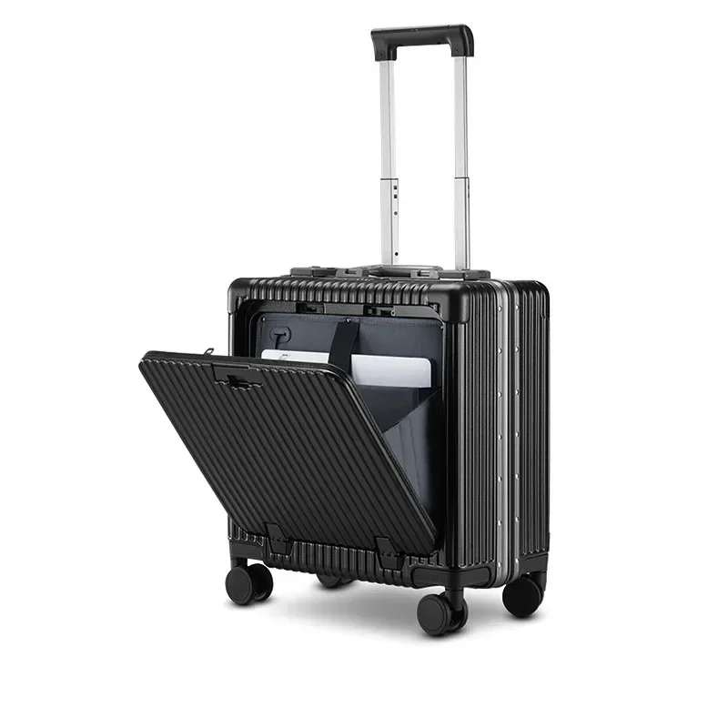 New 18Inch Luggage High Quality Expandable Oxford Cloth Trolley Case Mute Universal Wheel Boarding Box Rolling Suitcase