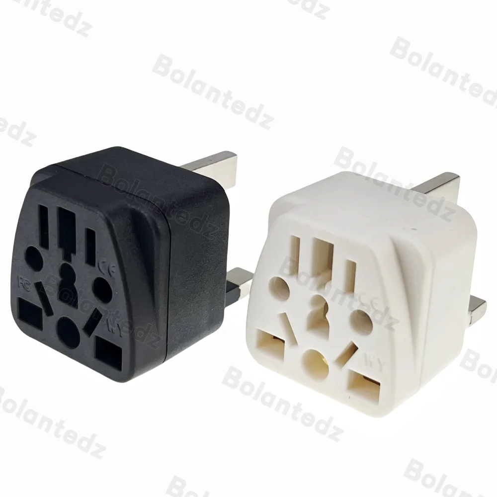 Bolantedz Adaptador de tomada de viagem no Reino Unido Tomada de conversão multitipo para Grã-Bretanha Singapura Malásia Conversor de energia