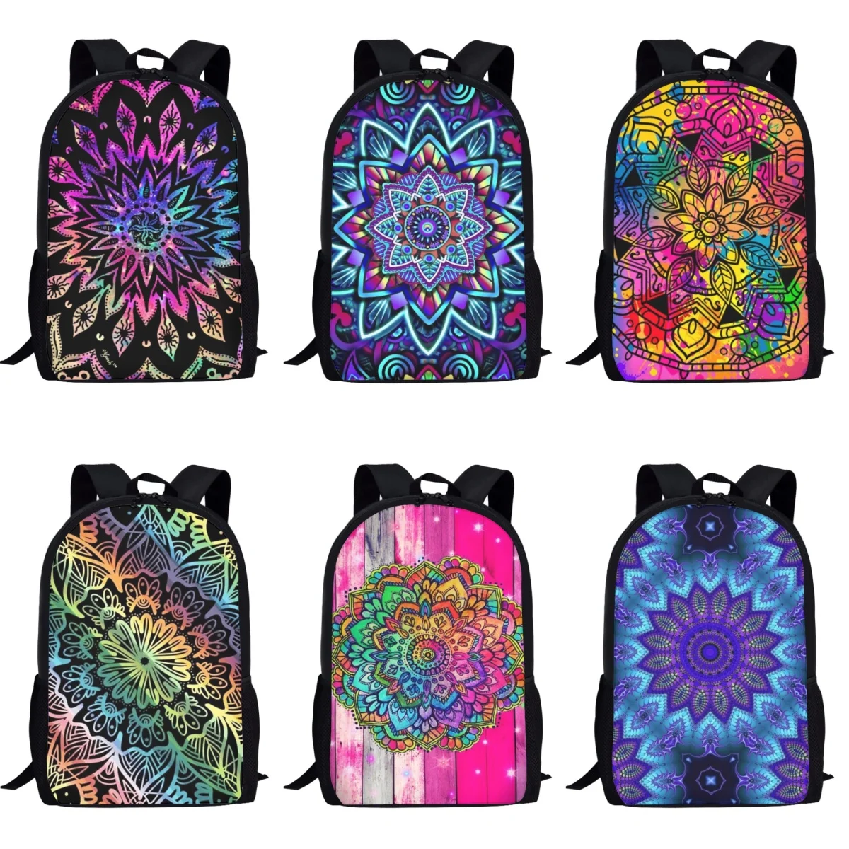 

Fashion Mandala Orthopedics School Bags Kid Casual Backpack In Primary Schoolbag For Teenager Boys Girls Large Capacity Backpack