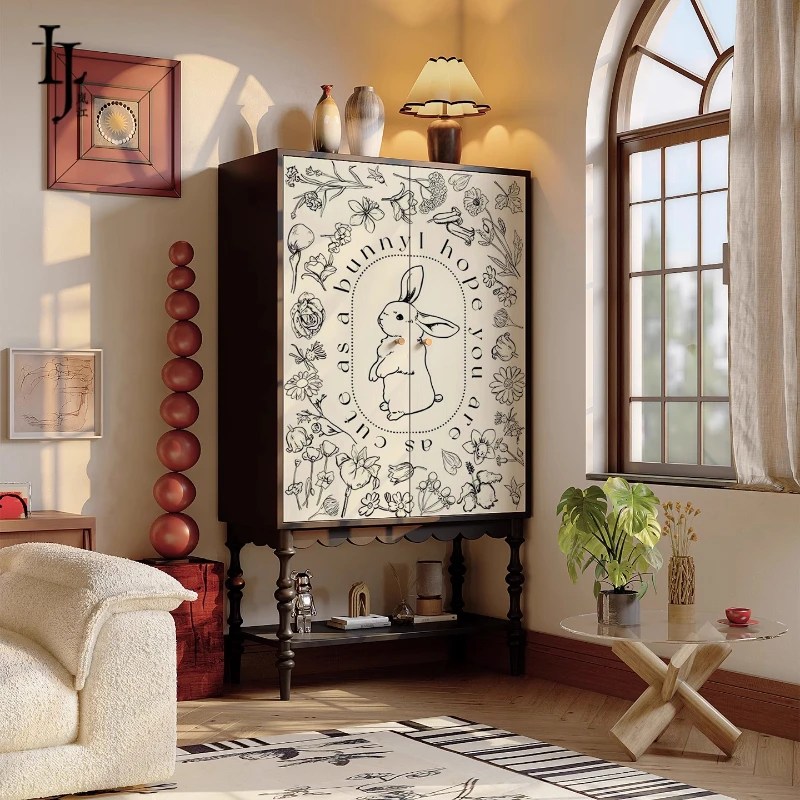 

Doors Nordic Living Room Cabinet Standing Shelves Door Tall Cabinet Black Storage Meuble De Rangements House Accessories