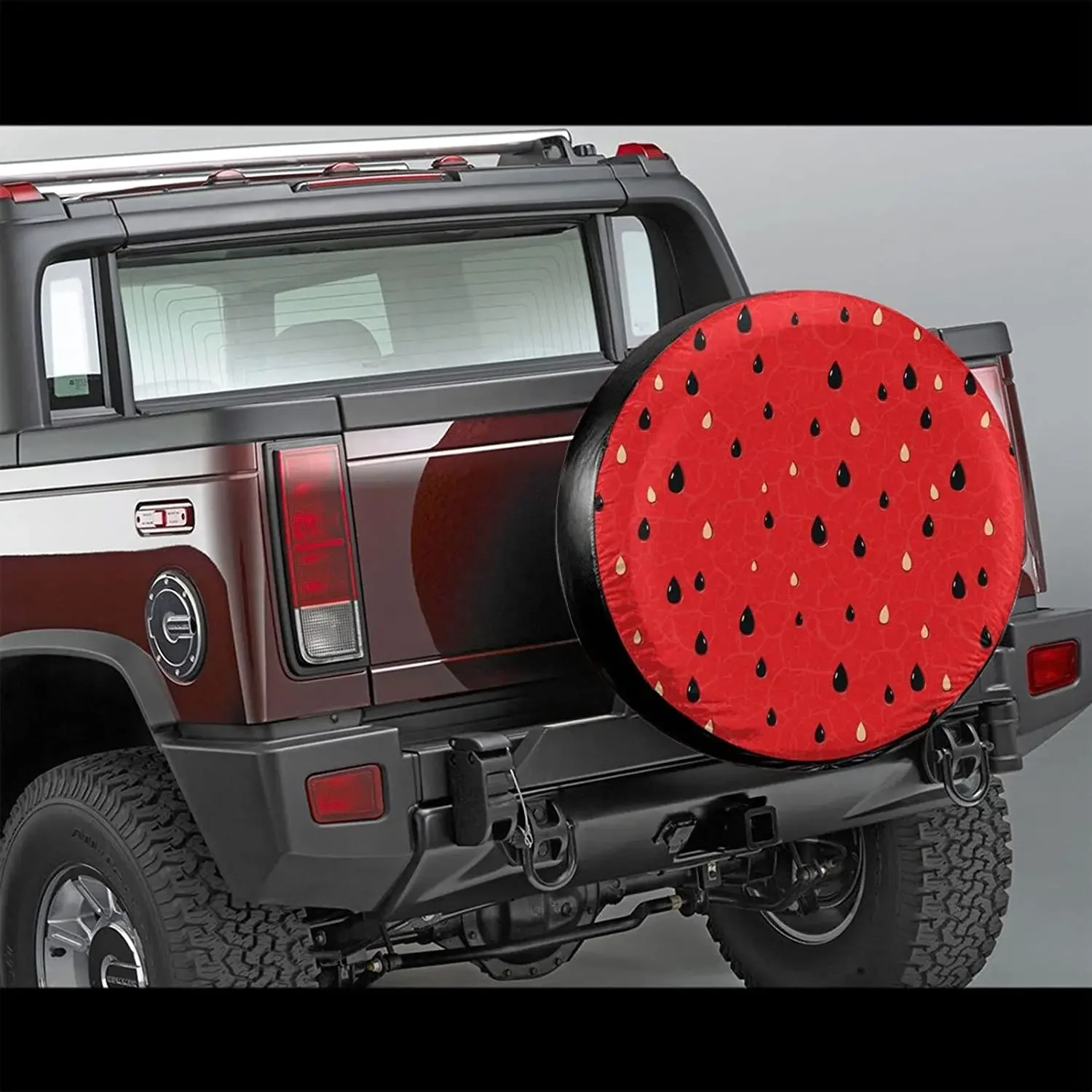 Watermelon Seeds Spare Tire Cover Waterproof Dust-Proof Wheel Protectors Universal for Trailer,,SUV,RV and Many Vehi