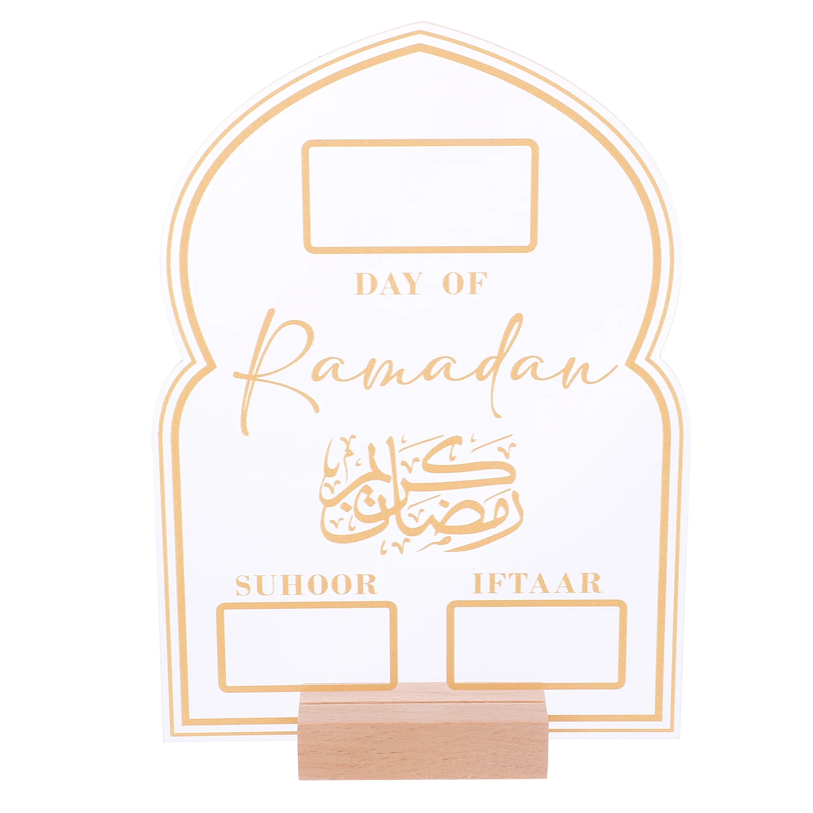 

1Set Acrylic Handwritten Countdown Sign Desktop Date Tracker Reusable Monthly Planner Mini Stand for Office Shelf Decorative Use