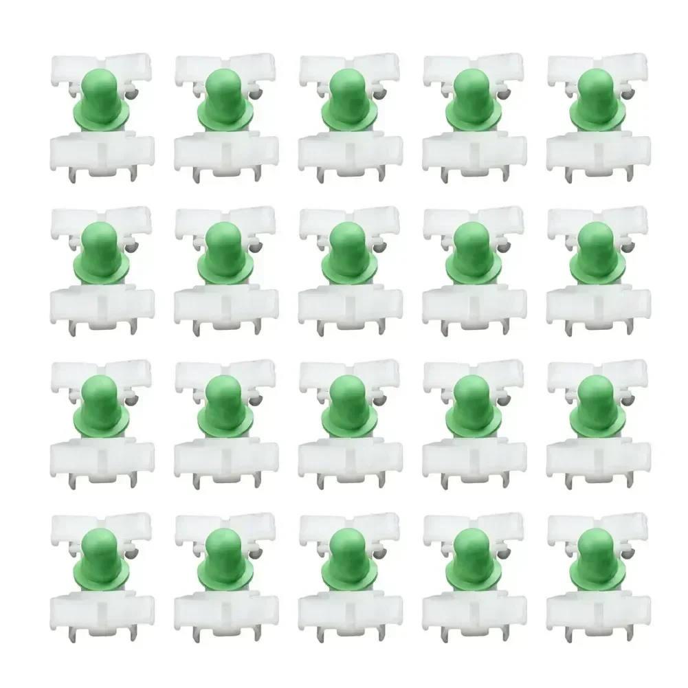 

Decorative Strip Door Clips Push Pin Plastic 31*20mm White+Green Fender For BMW Moulding Push Pin Rivet Car Exterior