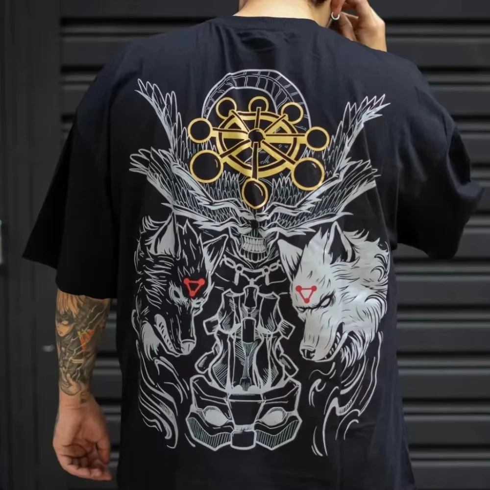 

2026 new Exclusive Magic Revenge T-shirt for both men and women. Suitable for retro Harajuku street style in high-end anime