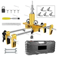 Wooden Door Slotter Hole Opener Slotting Machine Tool Kit for Woodworking Door Lock Mortiser Installation Mortising Jig Tool