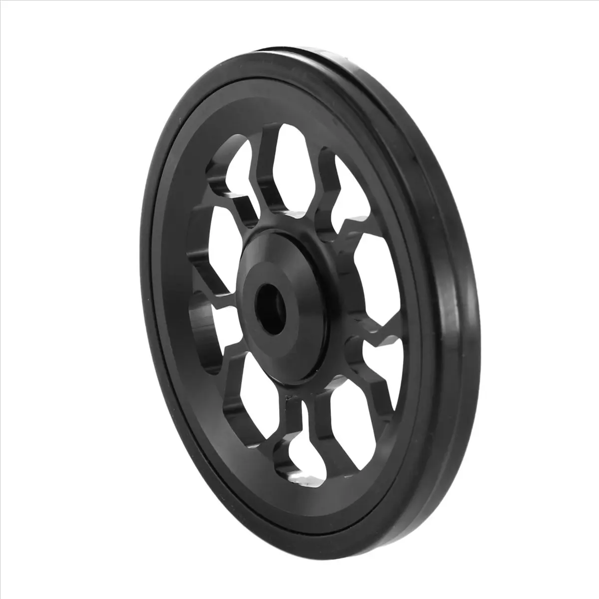 【STOCK】Folding Bike Easy Wheel for Aluminum Alloy Easywheel Ultralight Sealed Bearing Push Wheels Bicycle Parts,Black