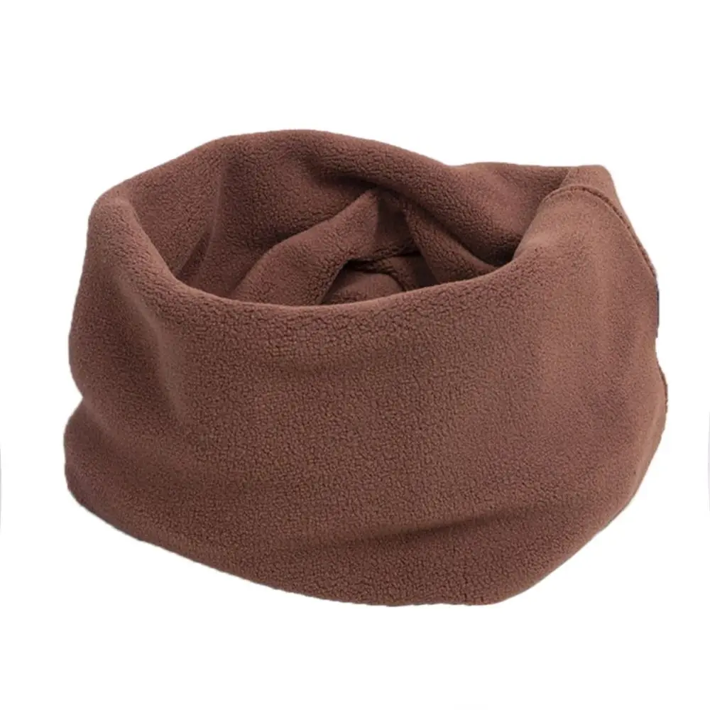 Outdoor Bib Fleece Scarf Solid Color Windproof Neck Warmer Collar Scarves Me