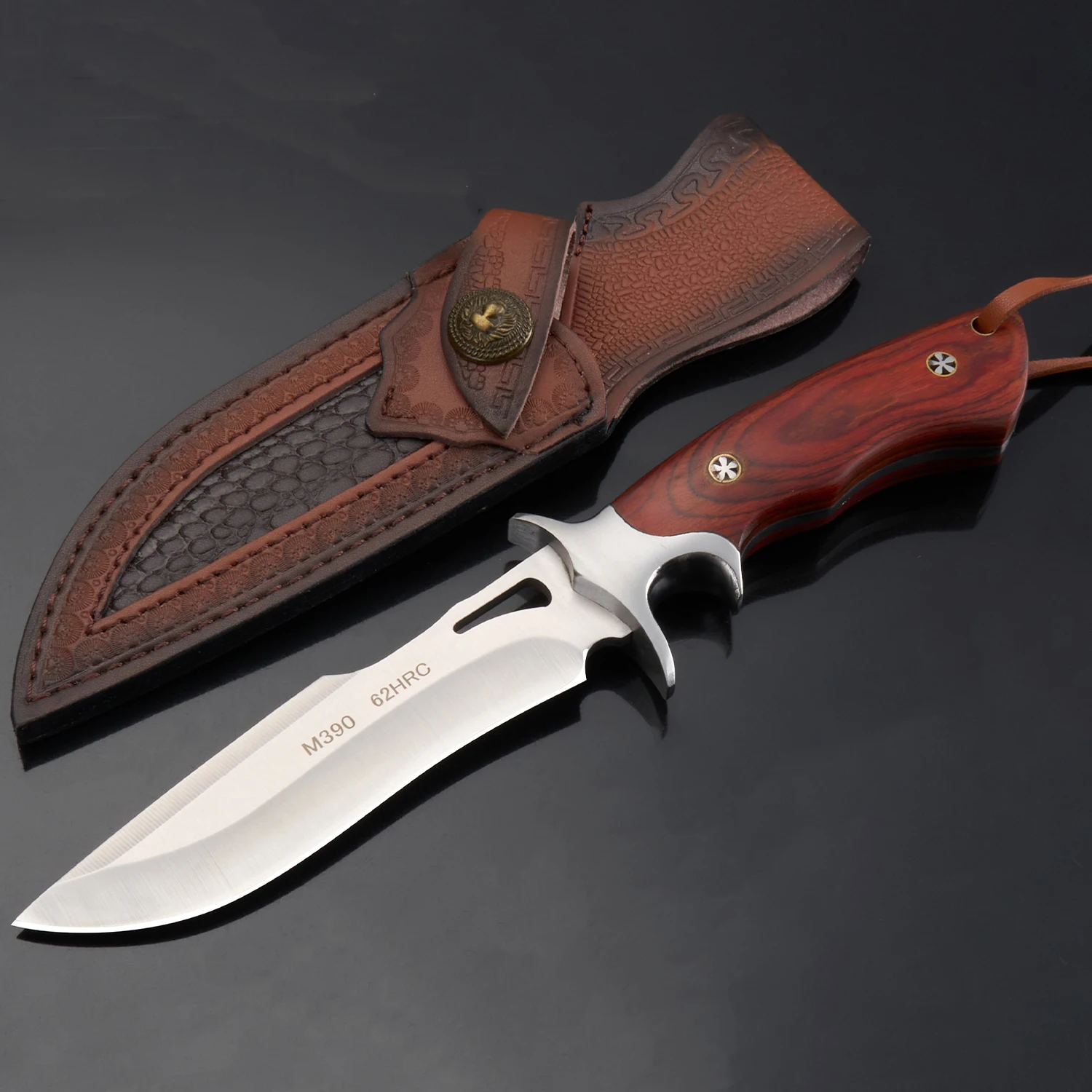 Vintage Collectible Knives - Couteau droit d'extérieur à lame fixe,