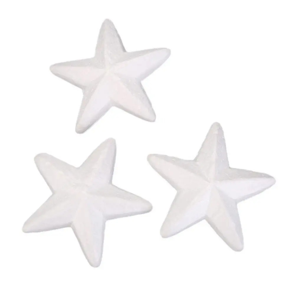 10pcs High Quality Polystyrene Styrofoam Multi Modelling Foam Ball White Handmade DIY Supplies Snowflakes&Heart Ornaments