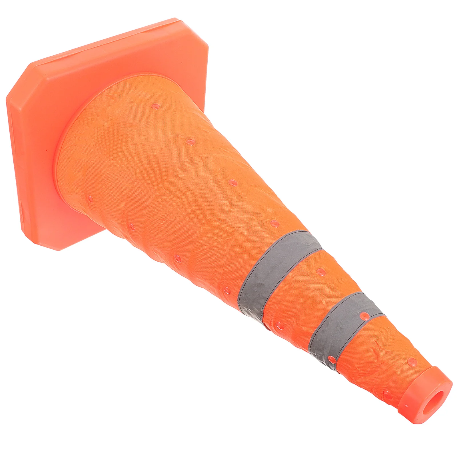 Traffic Cone Orange Safety Cones For Parking Lots Road Construction Emergency Durable Foldable Base Multi