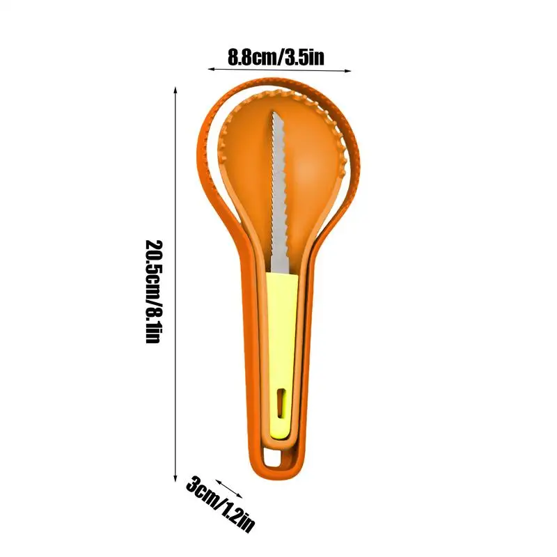 Pumpkin Carving Tool Kit 3X Pumpkin Carver Nesting Fruit Corer And Sculpting Gadgets For Kitchen Party Supplies