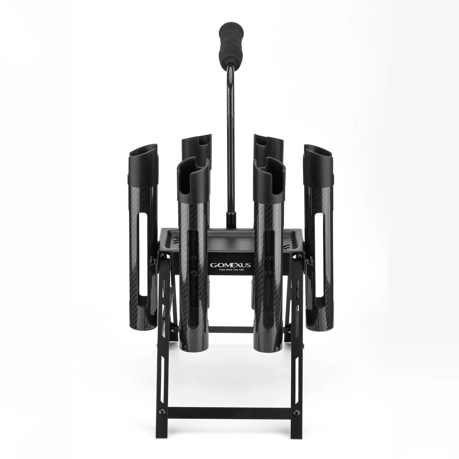 

Gomexus Rod Holder stand P6 for area Trout made of carbon lightweight Holds 6 rods foldable　
