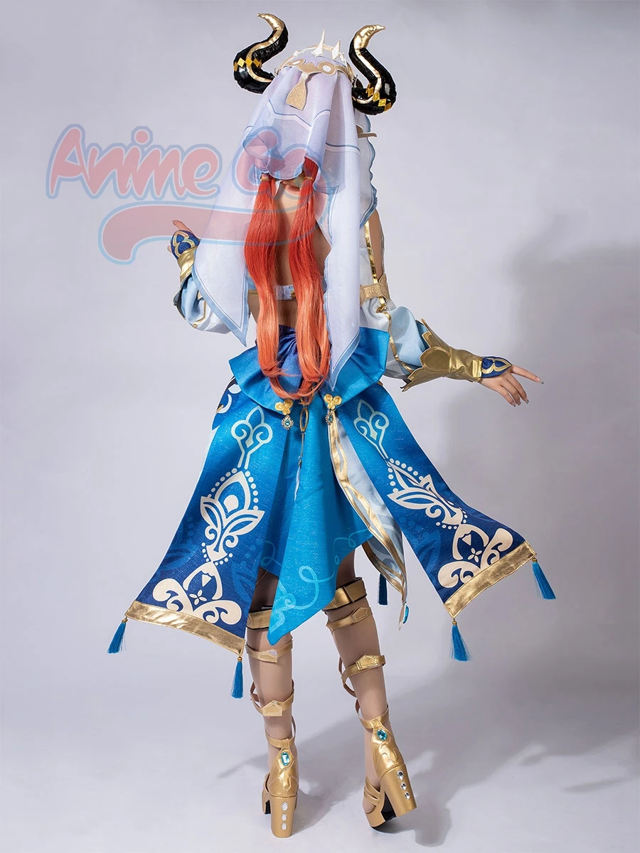 In magazzino Genshin Impact Nilou Costume Cosplay Nilou donna ragazze gioco uniforme versione Jacquard Halloween C07011-AAA