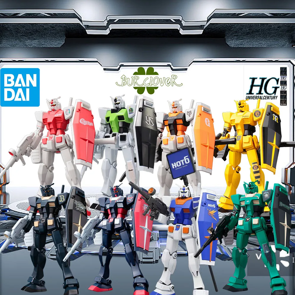 

Bandai Original GUNDAM HG Series RX-78-2U GUNDAM THE GUNDAM BASE LIMITED EFREET GUSTOM Anime Action Figure AssemblyToys IN STOCK