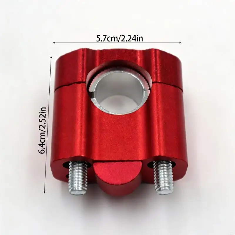 M76E Paar Motorrad-Lenkerklemmen aus bearbeitetem Aluminium, 7/8 Zoll bis 1-1/8 Zoll Stangenmontage mit 20 mm Hub für – Detail 6