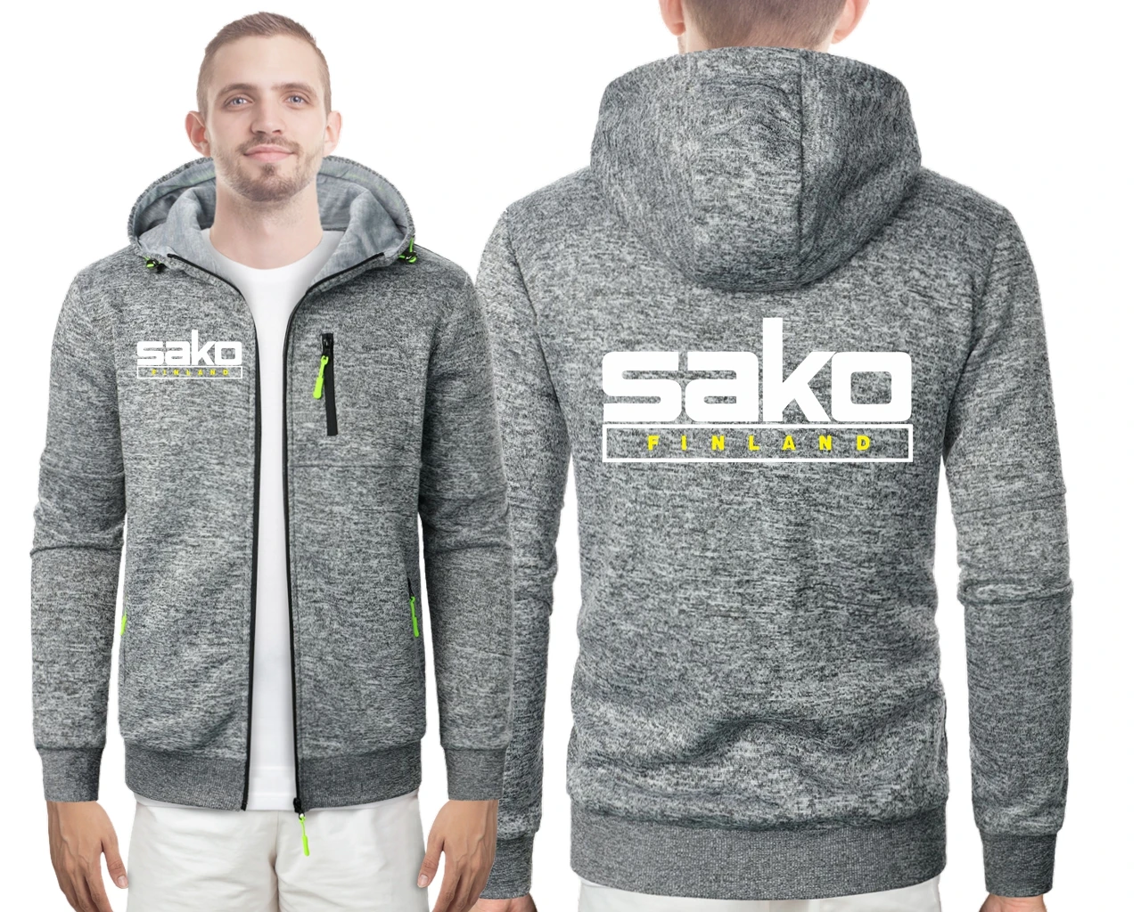 Finland Firearms Tikka By Sako Men Sweatshirts Hooded Thick Tikka