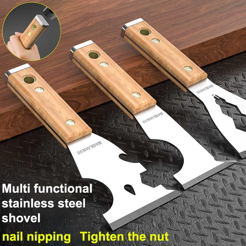 Espátula de Aço Inoxidável para Pintores, Ferramenta Manual Tipo Martelo para Limpeza e Acabamento de Drywall, Ideal para Aplicação de Fita e Reparos