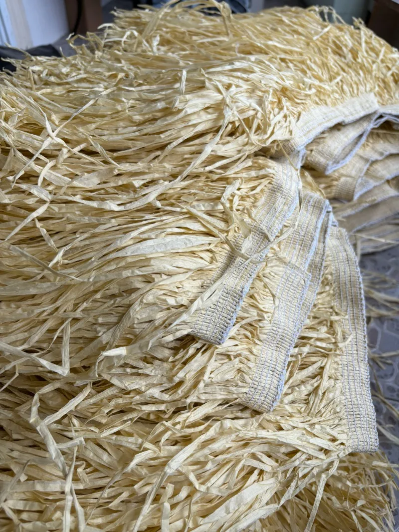 Gonna Hula ispessente personalizzata a 3 strati per bambini adulti Mini gonna in rafia Erba hawaiana naturale per gonna da ballo Luau Party