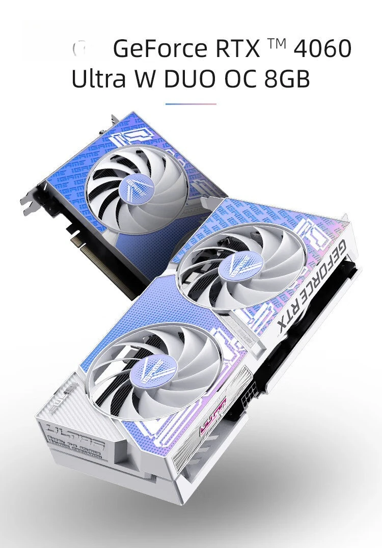 

Dual Fan Gaming Independent Graphics Card RTX4060 UltraW DUO OC 8G