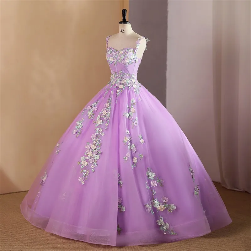 Birthday Party Dress 15 Quinceanera Dresses Classic Lace Ball Gown Formal Prom Graduation Dress Sonhar Vestidos Customized Color