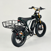 Ridstar Q20-s 48V 20Ah Electric Cargo Buggy with Sidecar 20x4 inches Fat Tire Electric Moped Hybrid Bike Adult Delivery Ebike