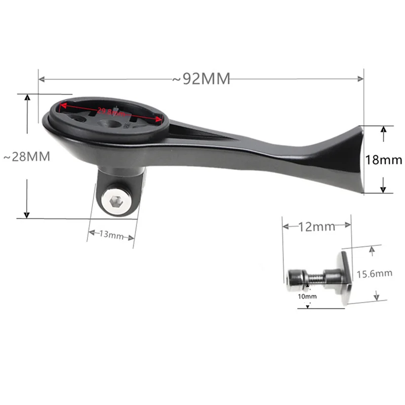 Abnp para sl7 suporte de montagem de haste de bicicleta computador câmera suporte de extensão de haste de bicicleta