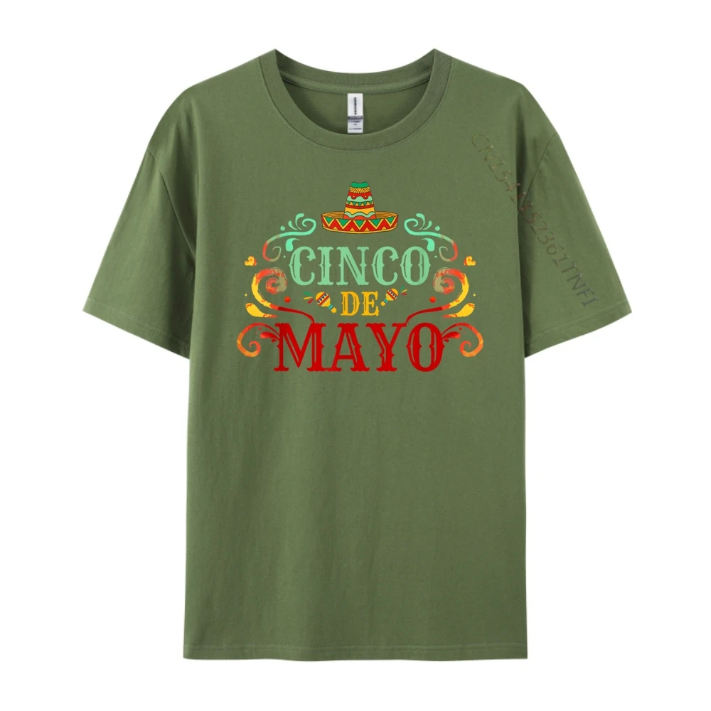 멕시코 파티를위한 재미있는 Cinco De Mayo 남성 의류 플러스 사이즈 남성 코튼 티셔츠 그래픽 코튼 반팔