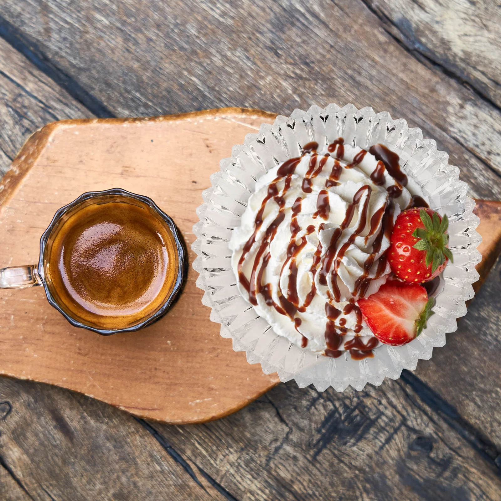 

1pc Acrylic Fruit Tray 30Cm Crystal Clear Waterproof Scratch Resistant Smooth Finish Creative Design For Dessert