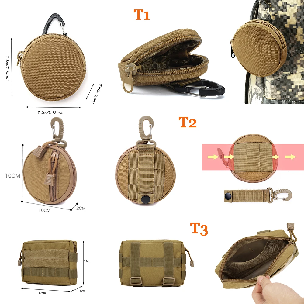 Tactical Bag Molle Outdoor Waist Bag Men Mobile Phone Pouch Camping Hunting Accessories Belt Fanny Pack Utility Sports EDC Pack