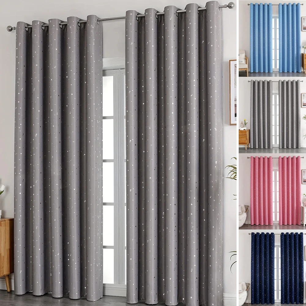 Blackout Curtains for Bedroom Window Treatment Drapes for Nursery Cortinas Para Ventanas Cortinas De Janelas Thermal Curtains