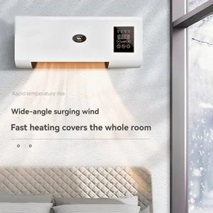Small dual -use air conditioning, hot air fan, bathroom heater, electric heater mounted on the house bedroom and heat 10 Main Sales Mini Wall Air Conditioning - №1