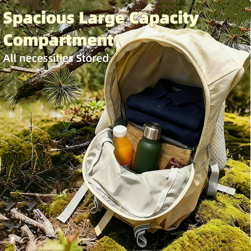 Ultralight Versatile Mountaineering Pack Hiking Bag Tear-Resistant & Water-Repellent Nylon Rucksack for Hiking/Camping Backpack