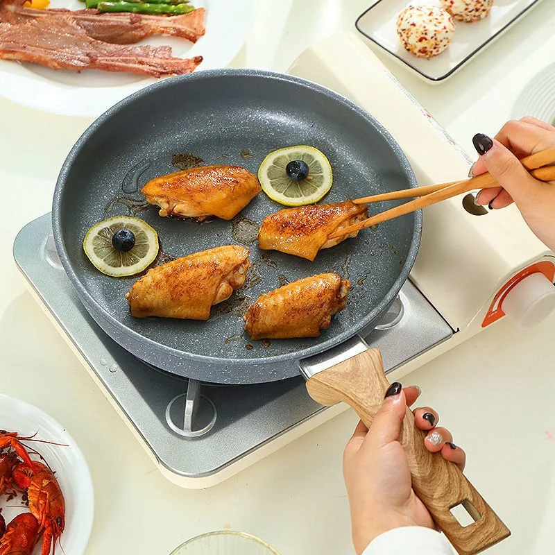 

Ultra Nonstick Frying Pans With Stone-Derived Coating NON-TOXIC Stone Frying Pan Skillet Granite Omelet Pot Cooking Tool