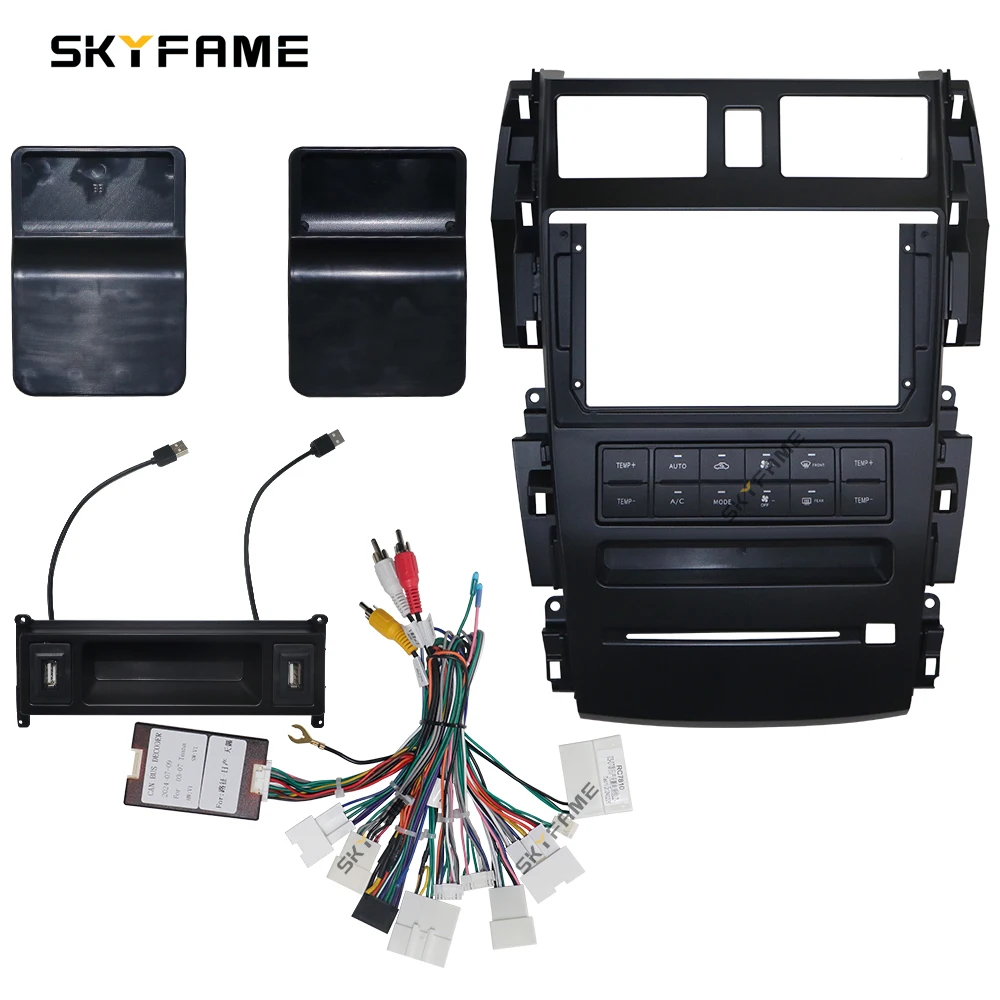 SKYFAME Car Frame Fascia Adapter Canbus Box Decoder Android Radio Dash Fitting Panel Kit For Nissan Teana J31 Cefiro Samsung SM7
