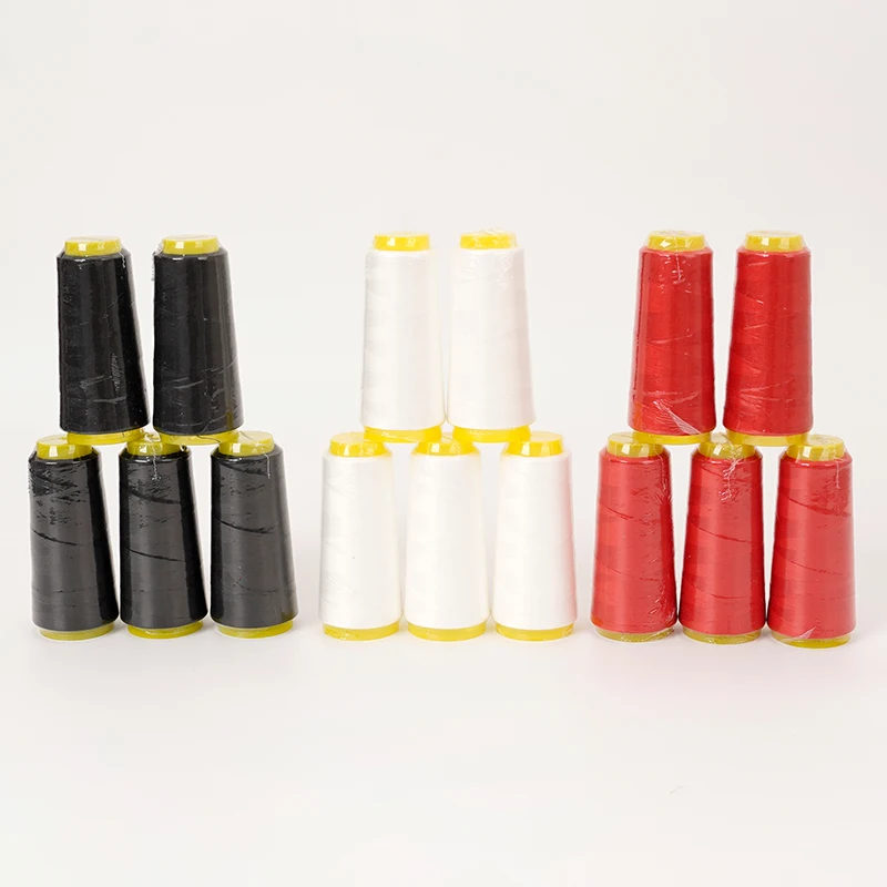 Linha serger overlock de 1000 jardas - linha cônica de poliéster 402 para costura, acolchoamento e bainha (força industrial, carretel em massa)
