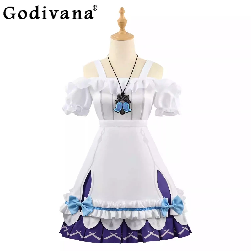 Gioco Nuovo Genshin Impact Set di abiti da donna Clervie Costume cosplay per Halloween Abito da festa di ruolo estivo femminile di Natale