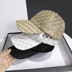 Hat for Women's Summer Fashion Mesh Breathable Sunshade Baseball Cap 2024 Outdoor Adjustable Ladies Sun Hat