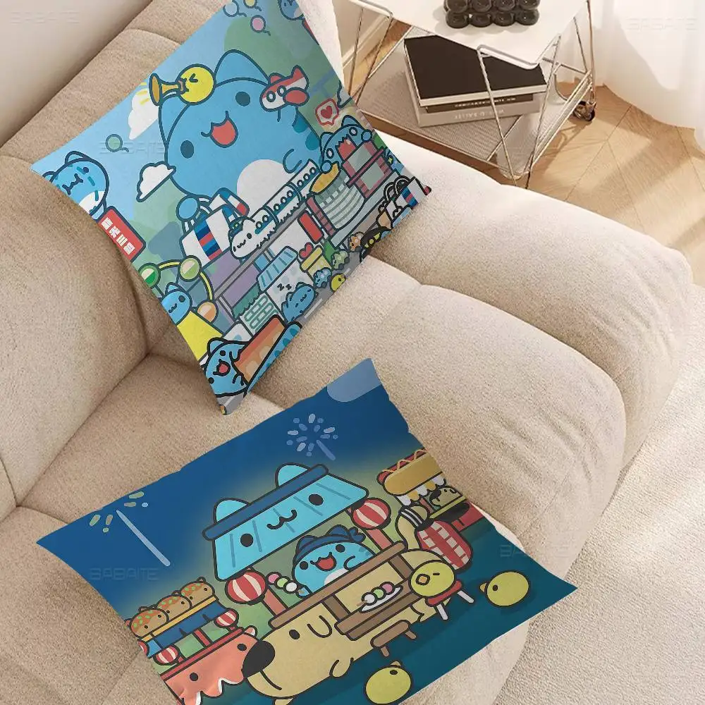 Cute B-Bugcat C-Capoo Pillow Gift Home Office Decoration Bedroom Sofa Car Cushion Cover Case 45x45
