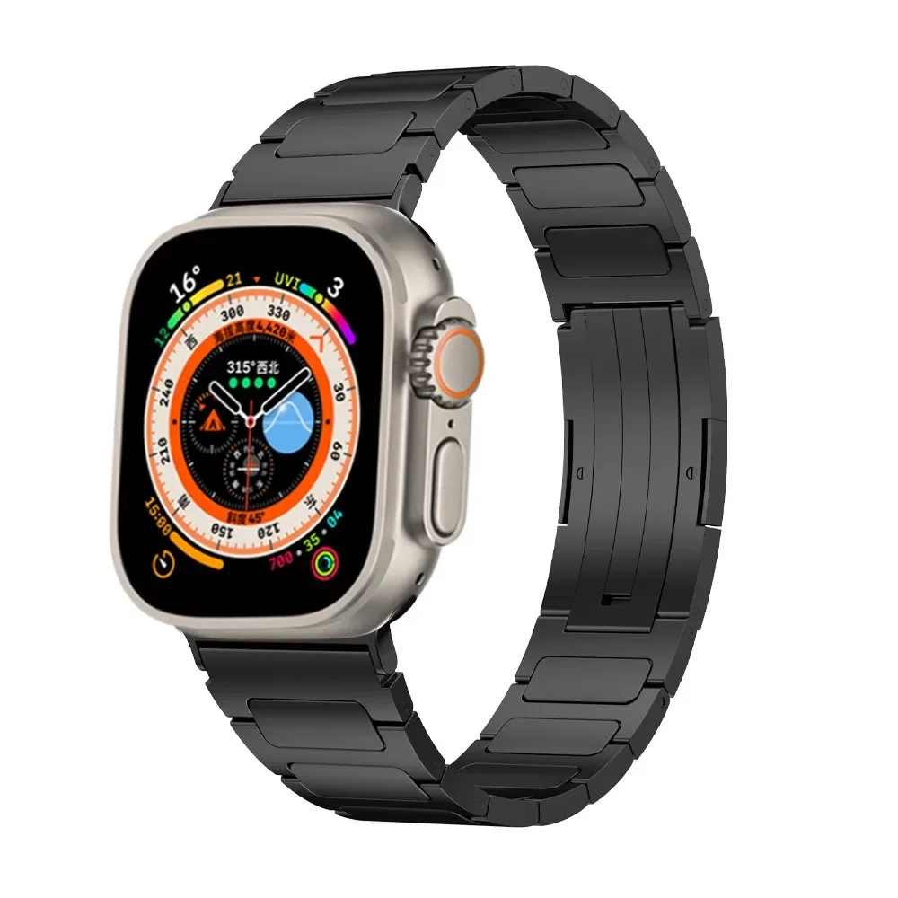 Titanium alloy strap For Apple watch 49mm 46mm 45mm 44mm 42mm 41mm 40mm Lightweight watchband For iWatch Ultra 10 9 8 7 6 5 4 SE