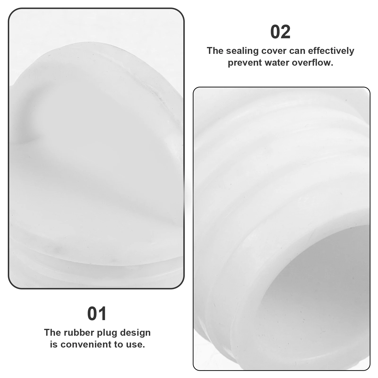 

2Pcs Sealing Plug Mop Bucket Rubber Stopper Mop Bucket Replacements Mopping Bucket Drain Outlet Plugs kichen Bathroom Supplies