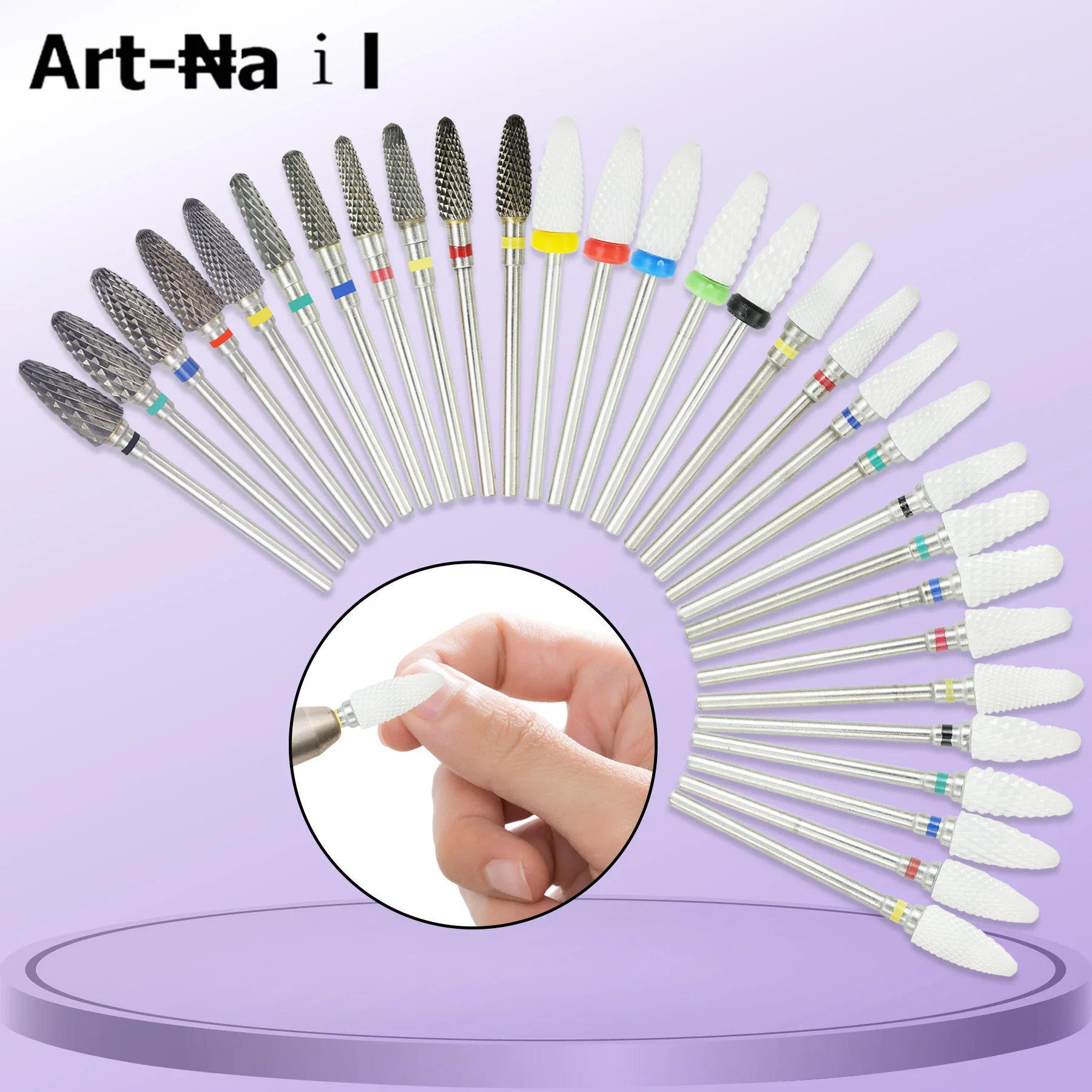 

1Pcs Ceramic Nail & Dental Drill Bit For Milling Cutter Electric Manicure Drills Gel Polish Remover Nail Burr Pedicure Tools