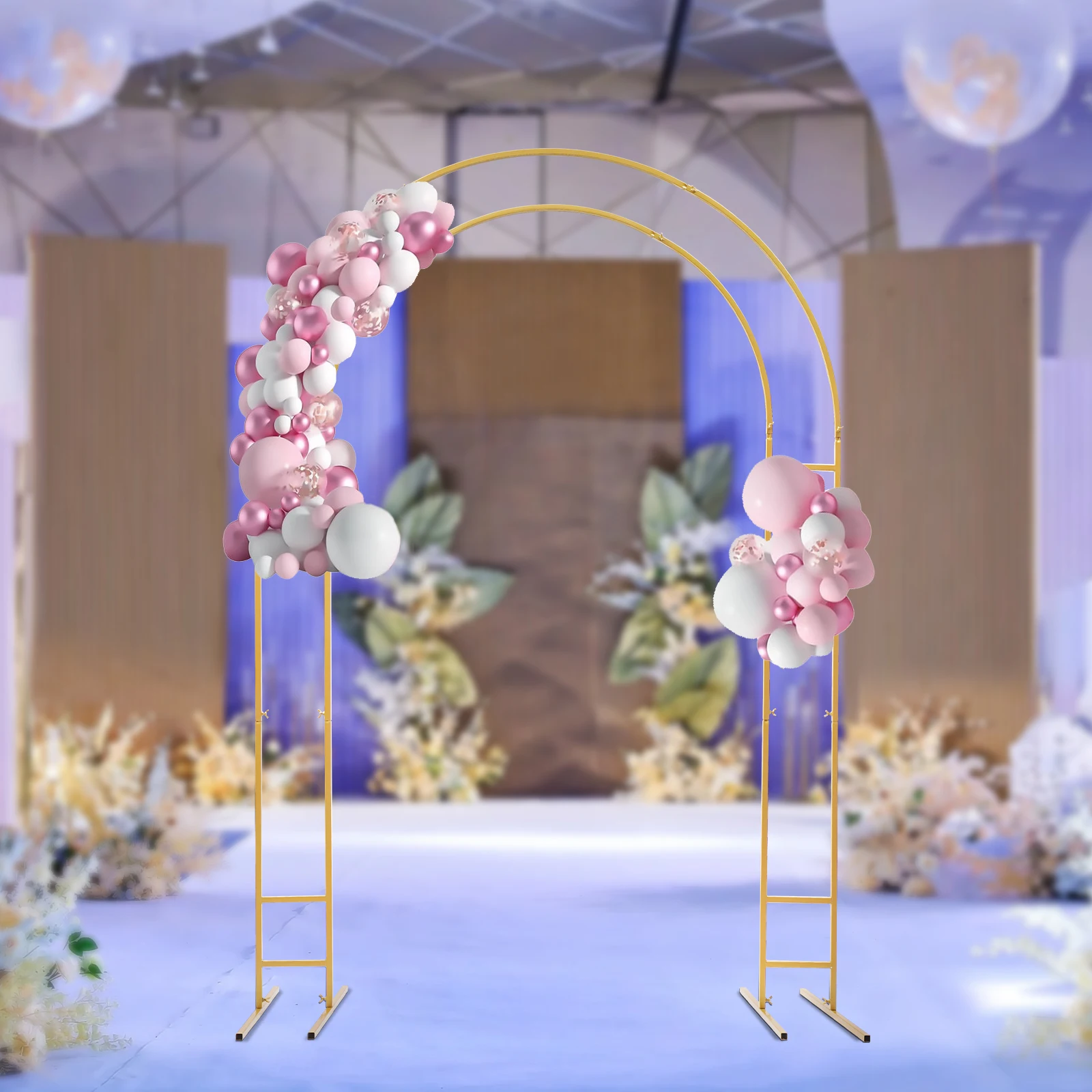 7.2ft Wedding Arch Stand With Base Balloon Backdrop Arch Stand Wedding Party Decor