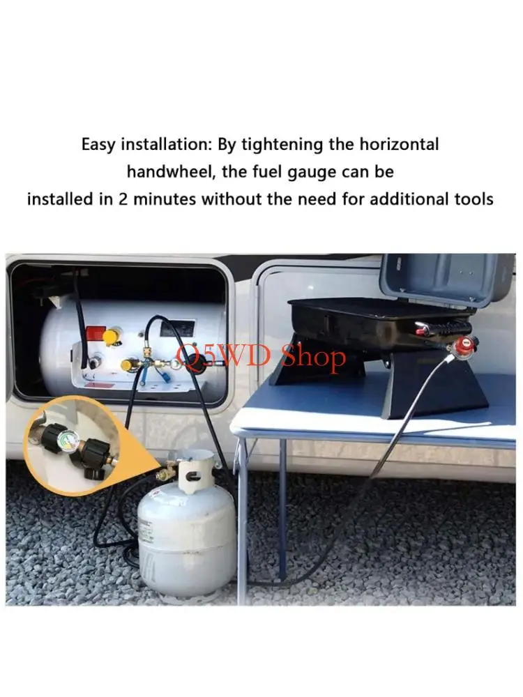 

Q5WD Reliable Fuels Level Adapter Proof Metal Propane Gauge Connector