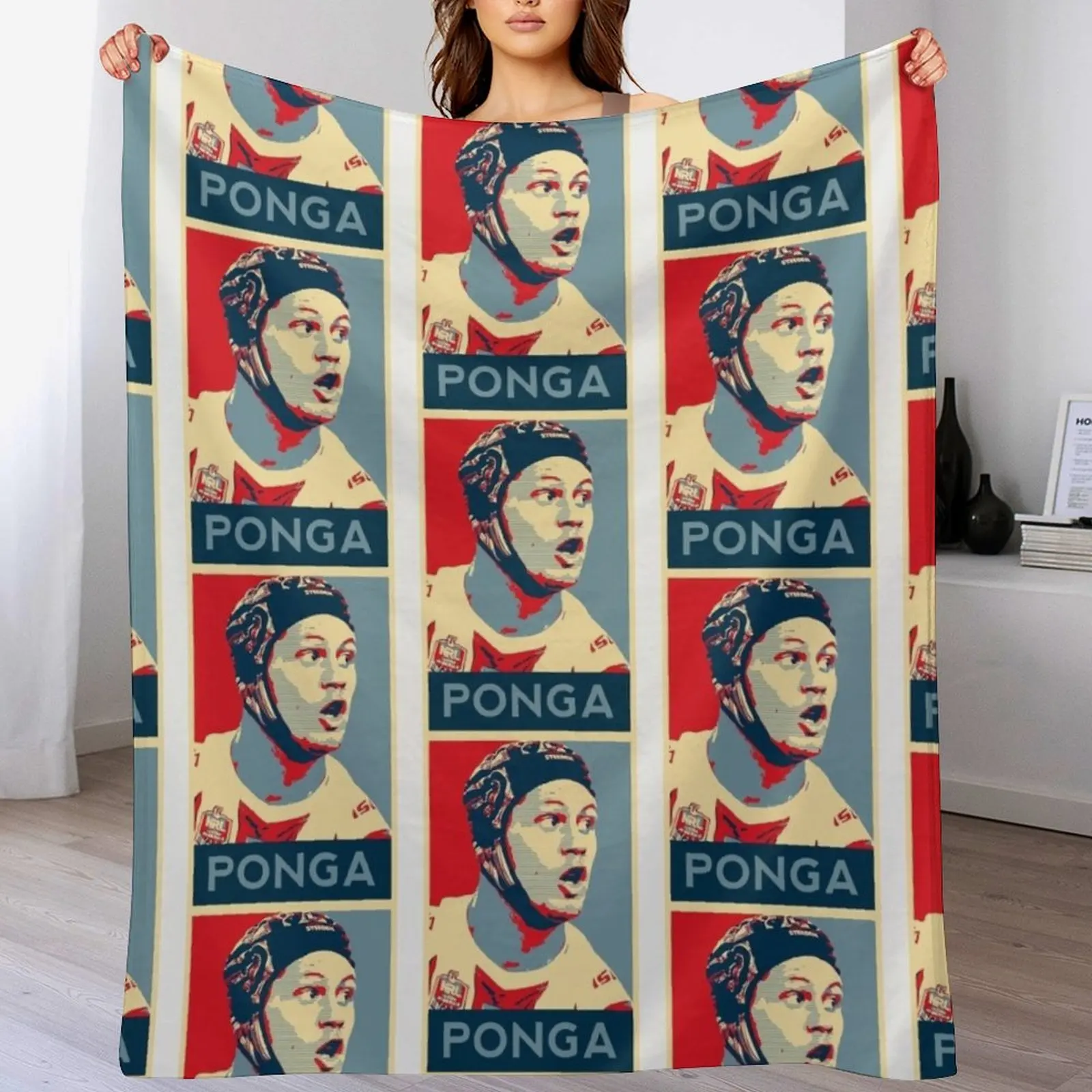 

Kalyn Ponga Throw Blanket Cozy Sofa Blanket for TV Watching Napping