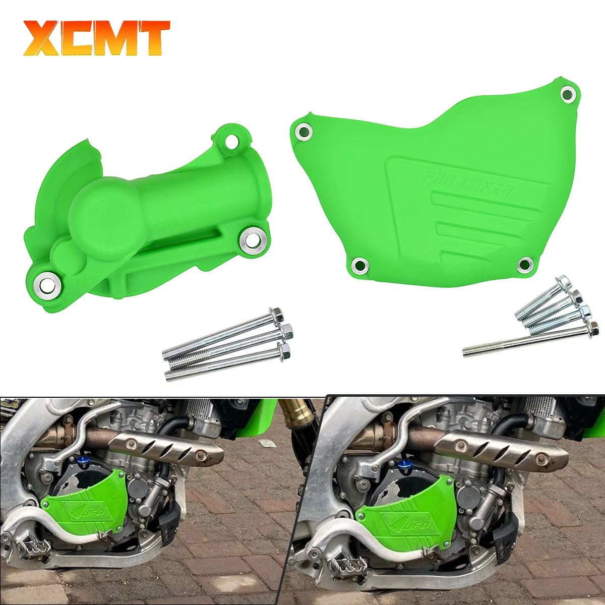 

Motorcycle Clutch Guard Water Pump Protector Cover For Kawasaki KX250F KX 250F 2004 2005 2006 2007 2008-2017 Universal Parts