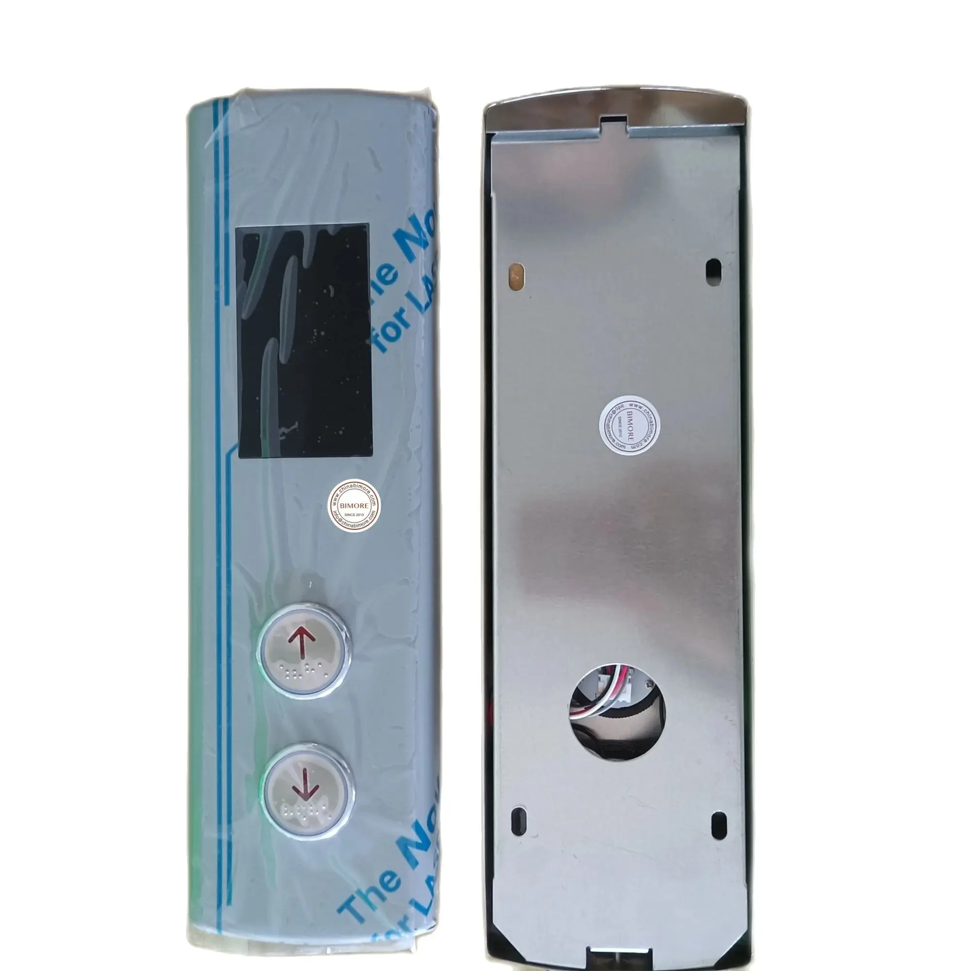 MCTC-HCB-R1 Elevator Outbound Call Stainless Steel Panel Middle Floor Button LB-14 Red Light