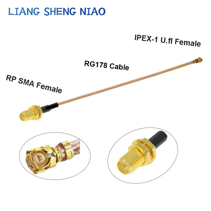 2 Stuks Ipex Kabel Ufl/U. Fl/Ipx/IPEX-1 Vrouw Naar Sma Vrouwelijke Wifi Antenne Rf Kabel Rf1.13/Rg178 Pigtail Extensie